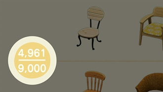 Inset of storage menu shows 4,961 out of 9,000 spaces are filled.