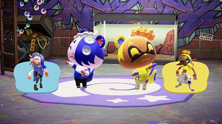 Cece and Viche from Splatoon series visit.