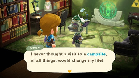 Mineru character says, "I never through a visit to a campsite of all things would change my life.